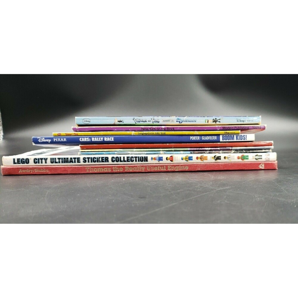Lot of 9 School Kids Childrens Books Disney Cars Phineas & Ferb Thomas & Friends